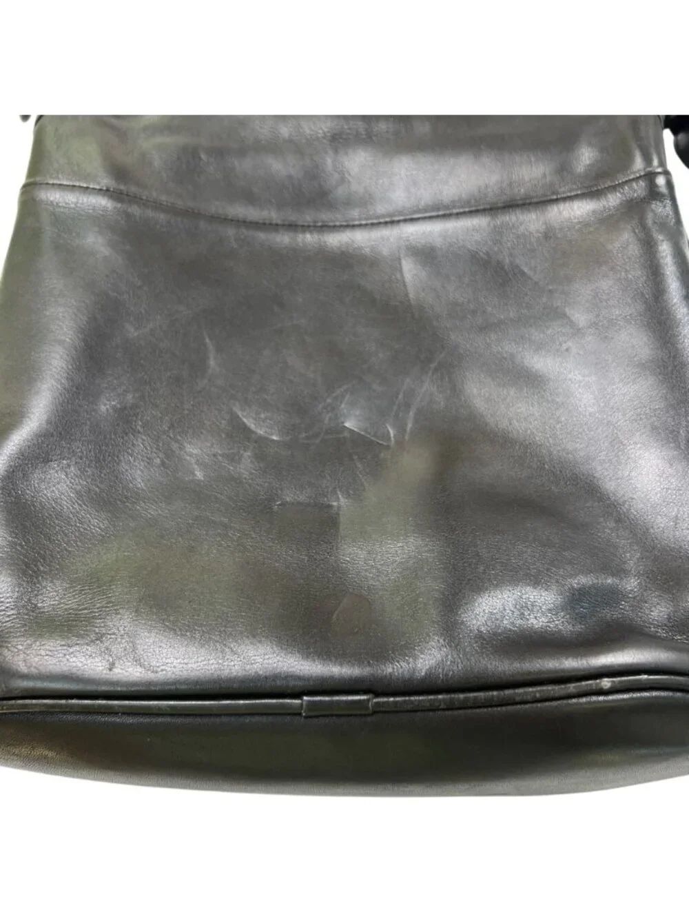 Coach Vintage Whitney Flap Black Leather Crossbody Bag - Picture 13 of 15